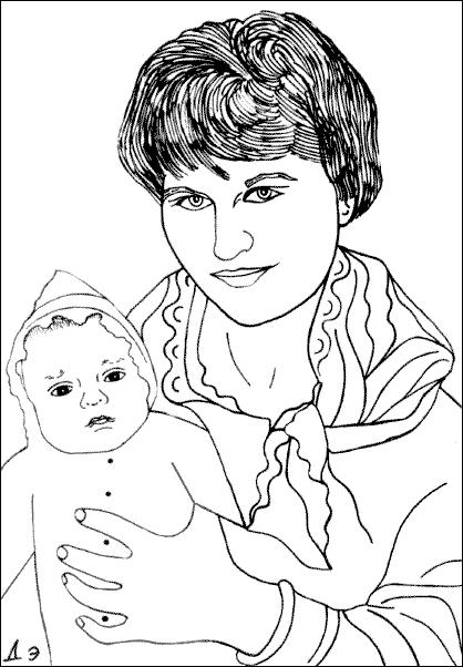 Классический сюжет мирового искусства - мать и младенец